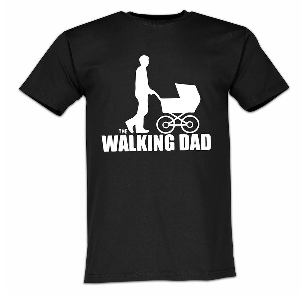 Lustige & Witzige T-Shirts T-Shirt T-Shirt Walking Dad Papa Vater Baby Fun-Shirt Logo 57. Logo, Aufdruck, Spruch, T-Shirt, Fun-Shirt von Lustige & Witzige T-Shirts