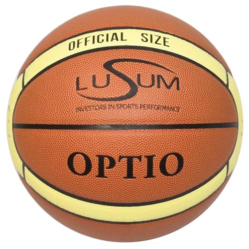 Lusum Optio Basketball Ball Indoor Outdoor PU Leder Größe 5, 6 und 7 - Größe 6 von Lusum