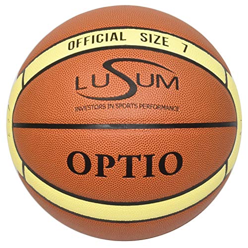 Lusum Optio Basketball Ball Indoor Outdoor PU Leder Größe 5, 6 und 7 - Größe 7 von Lusum