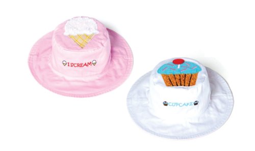 Luvali Kinder Hut UV Wende Sonnenhut EIS-Kuchen, Pink/White, L von Luvali