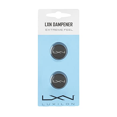 Wilson Luxilon Vibrationsdämpfer LXN Dampener für Tennisschläger, grau, 2 Stück, WRZ539000 von Luxilon