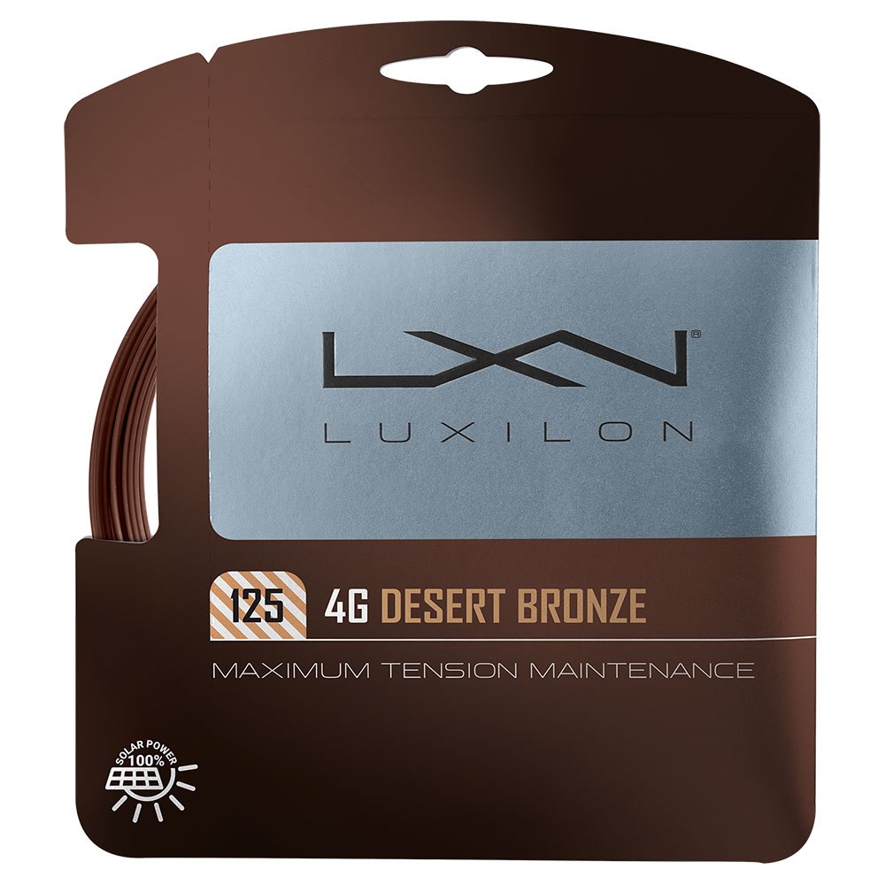 Luxilon 4g Desert Bronze 12.2 M Tennis Single String Durchsichtig 1.25 mm von Luxilon