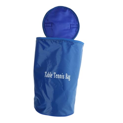 Luxshiny Tischtennis Ballbeutel Oxford Tragbare Aufbewahrungstasche für Tischtennisbälle für Schule und Outdoor Sportarten Blau von Luxshiny