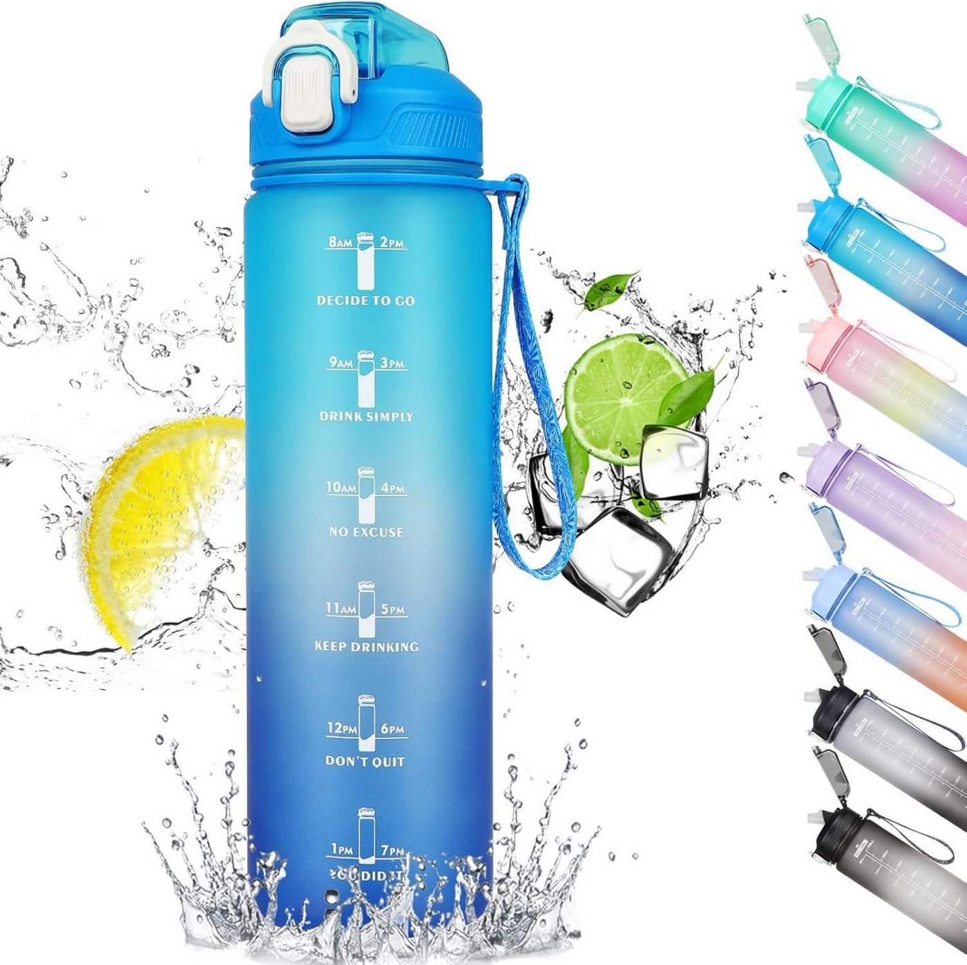 LuxusKollektion Becher Trinkflasche 1L mit von LuxusKollektion