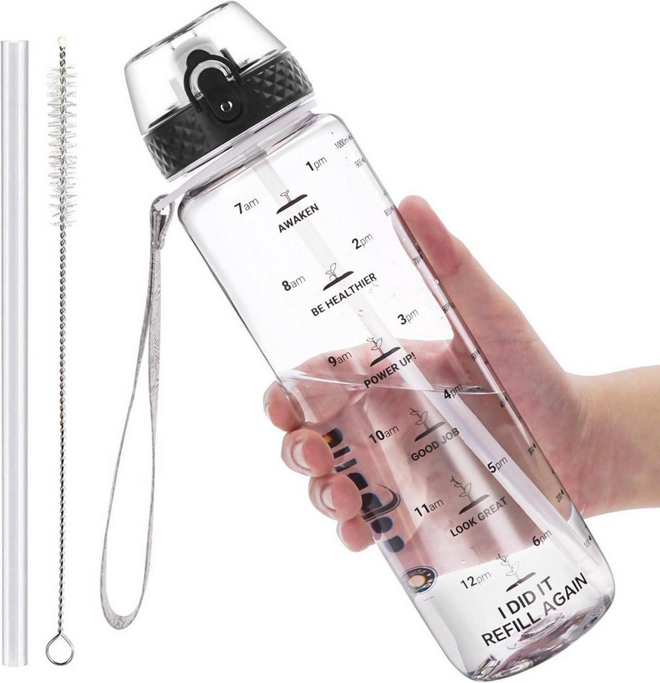 LuxusKollektion Fahrradbox Sport Wasserflasche 1L BPA Frei Auslaufsicher Trinkflasche von LuxusKollektion
