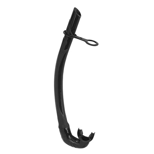 Lybunair Silikon-Schnorchelersatz für Taucher, L-förmig, 38 cm, ideal zum Tauchen, Freitauchen und Speerfischen (Black) von Lybunair