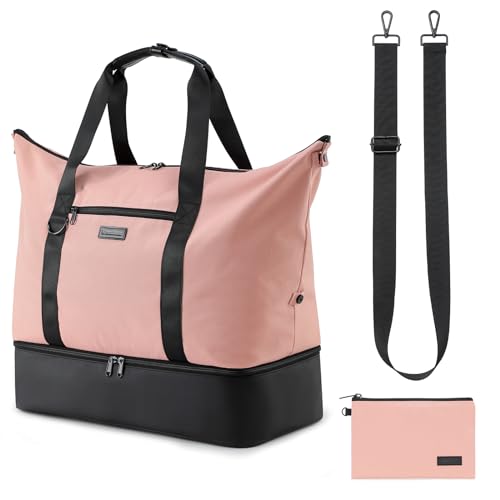 Lychii Sporttasche für Damen und Herren, Reisetasche Duffel Bag mit Schuhfach & Nassfach, wasserdichte Handgepäcktasche für Sport, Fitness, Trainingstasche, Gym Bag - 48L von Lychii