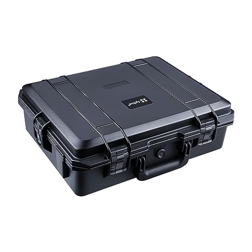 Lykus HC-5010 Großer Wasserdicht Hart Koffer mit Schaumstoff, Innenmaß 50x40x16,5 cm, geeignet für elektronische Geräte und mehr von Lykus