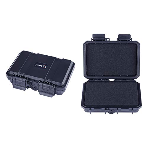 Lykus HC-1410 wasserabweisend Mini Koffer Trockenbox mit anpassbar Schaumstoff, Innengröße 14x9x3.8 cm von Lykus