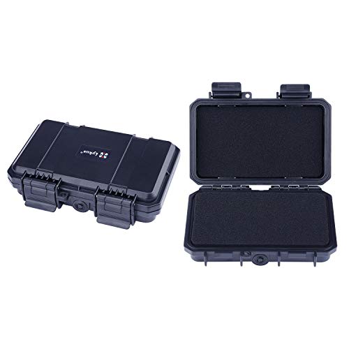Lykus HC-1510 wasserabweisend Mini Koffer Trockenbox mit anpassbar Schaumstoff, Innengröße 15x8.5x3.8 cm von Lykus