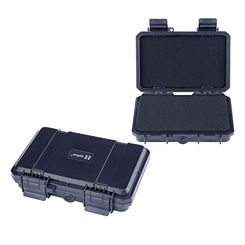 Lykus HC-1710 wasserabweisend Mini Koffer Trockenbox mit anpassbar Schaumstoff, Innengröße 16.5x10x3.8 cm von Lykus
