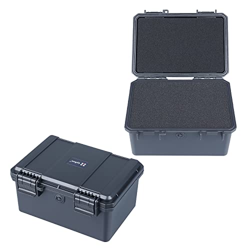 Lykus HC-1830 wasserdichte Mini Koffer Trockenbox mit Schaumstoffeinlage, Innenmaße 18x12x9,3 cm, IP66 spritzwassergeschützt, geeignet für Handys, Werkzeuge, Kleingeräte und mehr von Lykus