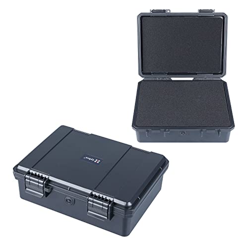 Lykus HC-2120 wasserdichte Mini Koffer Trockenbox mit Schaumstoffeinlage, Innenmaße 21,1 x 15,1 x 6,9 cm, IP66 spritzwassergeschützt, geeignet für Handys, Werkzeuge, Kleingeräte und mehr von Lykus