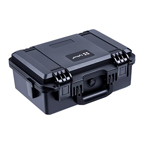 Lykus HC-3310 Wasserdicht Koffer mit anpassbar Rasterschaumstoff, Innengröße 33x21x13.5 cm, geeignet für Pistole, DSLR Kamera, kleine Drohne, Camcorder, Actionkamera und mehr von Lykus