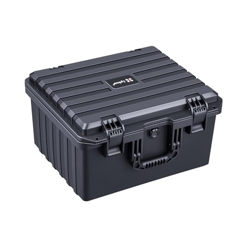 Lykus HC-4030 Wasserdicht Koffer mit anpassbar Rasterschaumstoff, Innengröße 40,5x33,5x23 cm, Passend für Laptops, Elektronikgeräte und mehr von Lykus
