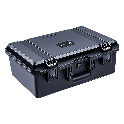 Lykus HC-4420 Wasserdicht Koffer mit anpassbar Rasterschaumstoff, Innengröße 44x29x17 cm, geeignet für Pistole, DSLR Kamera, Objektiv, Camcorder, und mehr von Lykus