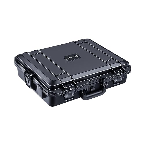 Lykus HC-4610 Wasserdicht Koffer mit Schaumstoff, Innengröße 46x36x13 cm, geeignet für Kamera, Laptop, elektronische Geräte und mehr von Lykus
