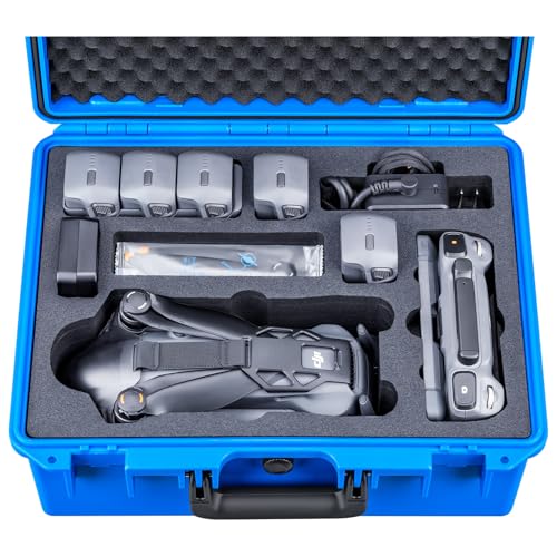 Lykus Titan M400 Wasserdicht Tasche/Koffer/Case für DJI Mavic 4 Pro, DJI RC Pro 2/RC2, Unterstützung für bis zu 6 Akkus und Zubehör in Fly More Combo/Creator Combo[NUR Koffer] von Lykus