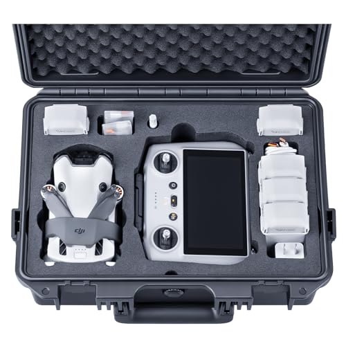 Lykus Titan MM410 Wasserdicht Tasche/Koffer/Case für DJI Mini 4 Pro/Mini 3/Pro und DJI RC 2/RC/RC-N2/N1, Unterstützung 7 Akkus und RC Gurt [NUR Koffer] von Lykus