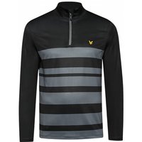 Lyle & Scott Wide Stripe 1/4 Zip Herren Sweatshirt ML1560G-572 von Lyle and Scott