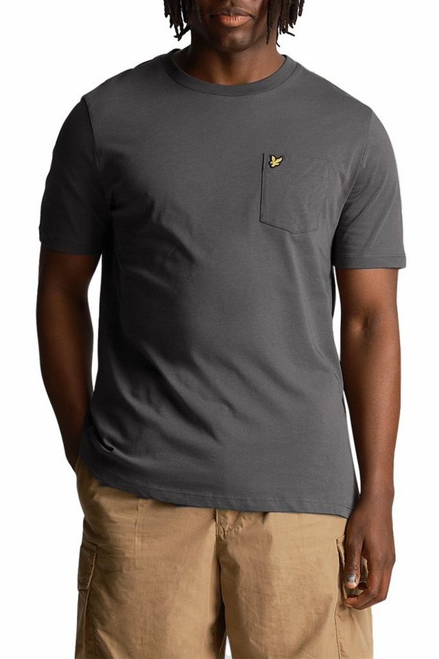 Lyle & Scott T-Shirt Baumwolle, Mit Logo, Rundhalsausschnitt Und Tasche von Lyle & Scott