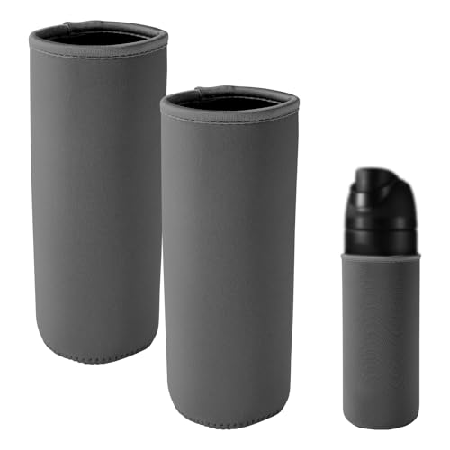 Lyreh 2 Wasserflaschenhüllen für Owala FreeSip Plastic 25oz, Waschbare Isolierte Neopren-Wasserflaschenhülle zum Halten der Temperatur und Vermeiden von Schäden (Schwarz) von Lyreh