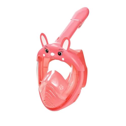 Schwimmbrille Erwachsene, Sicherheit Atmen Schnorchel, Schnorchelmaske für Kinder Herren und Damen -Pink-2||XS-Kids von Lyria
