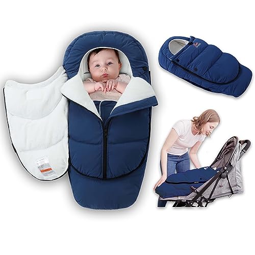 M F Y YI YI Baby Fußsack Winter Frühling und Herbst fußsäcke für Kinderwagen Doppelschicht fußsack Neugeborene angedickt und warm fußsack Schlafsack von M F Y YI YI