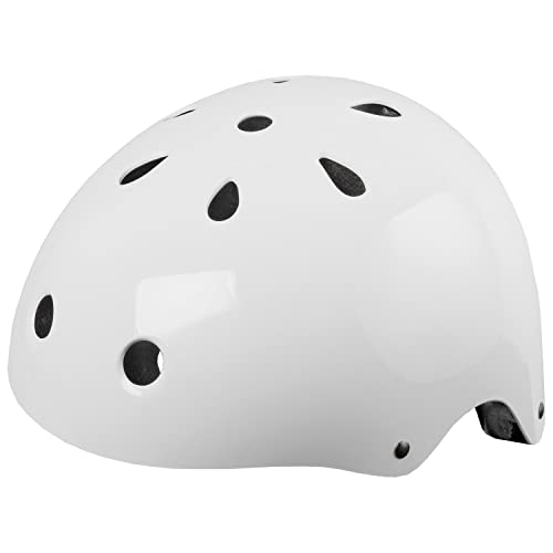 M-Wave Freestyle-Inline-BMX-Outdoor Helm, weiß, M (54-58 cm) von M-Wave