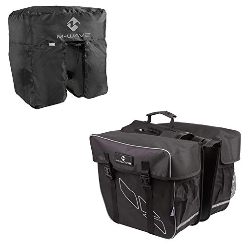 M-Wave Gepäckträgertasche Amsterdam Double, schwarz, 30 l von M-Wave