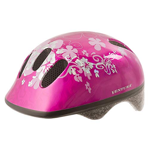 M-Wave Kinder Fahrradhelm Flower, pink (rosa) 52 - 56 cm von M-Wave