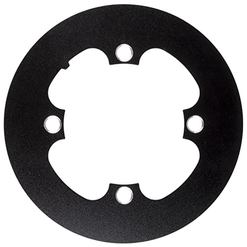 M-Wave Unisex-Adult PD-G-104 Kettenschutz, Aluminium, schwarz eloxiert, Lochkreis 104 mm, Black, für 40 Zähne von M-Wave