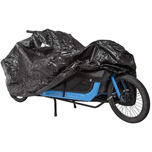 M-Wave Fahrradgarage, extra groß, für einspurige Lastenräder, Fahrradschutz, widerstandsfähiges Tarpaulin, Größe ca. 280x135x70cm von M-Wave