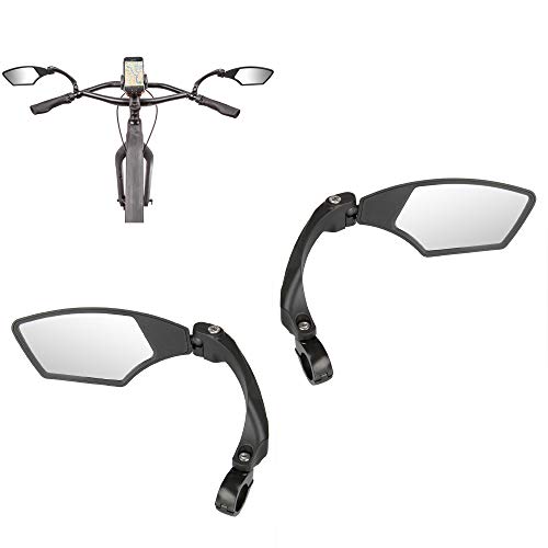 M-Wave Unisex – Erwachsene Fahrradspiegel Set SPY Space, schwarz von M-Wave