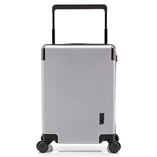 M&A Lakeside Wide Trolley Spinner Gepäck mit TSA-Schloss, Silber, 20 Inch Carry-On, Lakeside Wide Trolley Spinner Gepäck mit TSA-Schloss von M&A