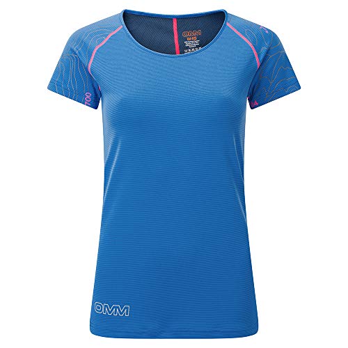 OMM Original Mountain Marathon Damen Flow Kurzarm Shirt, blau, XL von OMM Original Mountain Marathon