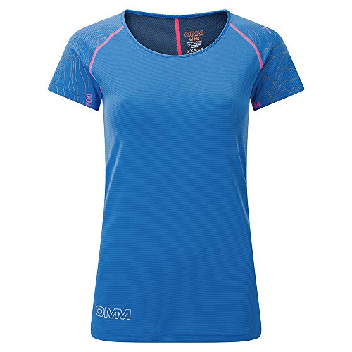 OMM Original Mountain Marathon Damen Flow Kurzarm Shirt, blau, m von OMM Original Mountain Marathon