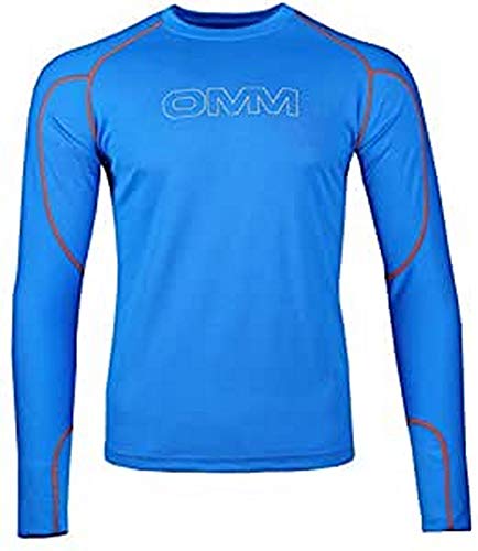 OMM Original Mountain Marathon Herren Meridian Langarmshirt, blau, S von OMM Original Mountain Marathon