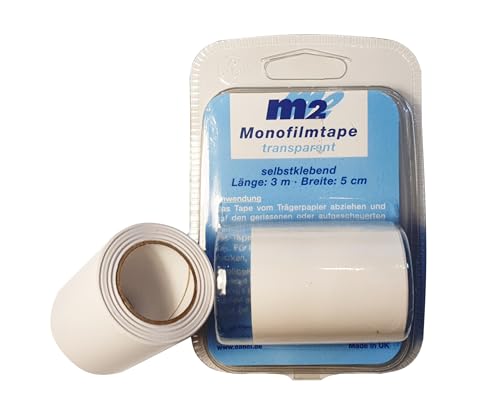 M2 Monofilmtape, selbstklebend, 300 cm x 5 cm zur sauberen und dauerhaften Reparatur von Monofilmsegeln und Segelfenstern. von M2