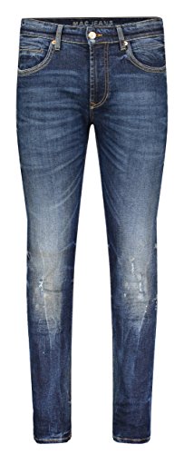 MAC Herren Jeans Arne Pipe Modern Fit Workout Denimflexx, Größe:W33/L32;Farbe:H696 Dark Blue authe von MAC Jeans