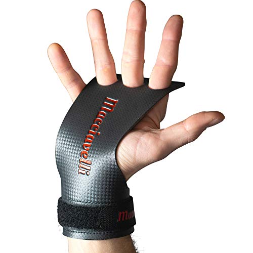 MACCIAVELLI Carbon Trainingshandschuhe Fitness Handschuhe (Carbon | Rot, L) von MACCIAVELLI