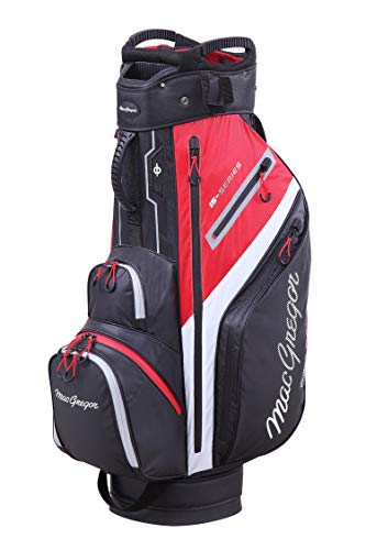 MacGregor Golf MACTEC 15 Serie Water Resistant Golf Club Cart Bag, 10", Schwarz/Rot von MACGREGOR