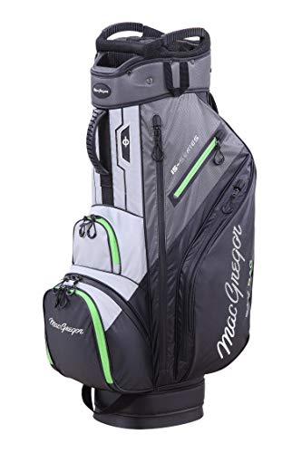 MacGregor Golf MACTEC 15 Serie Water Resistant Golf Club Cart Bag, 10", Schwarz/Grau von MACGREGOR