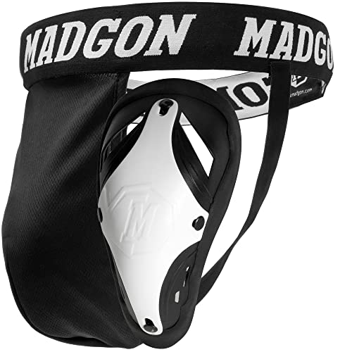 MADGON Premium Tiefschutz Herren Kampfsport | Suspensorium mit Bester Passform und elastischem Hüftband von MADGON