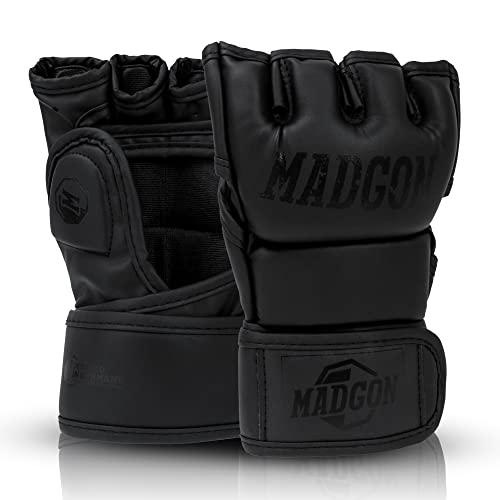 MADGON Premium MMA Handschuhe für Kampfsport, Grappling, Sparring, Krav MAGA, Muay Thai, Boxsack, Pratzen für Männer und Frauen von MADGON