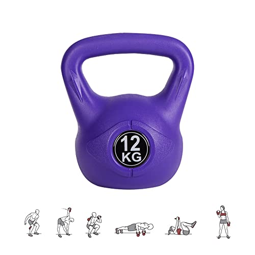 12 kg Kettlebell-Gewicht mit Ergonomischem Griff, Kettlebell-Hantel für Muskeltraining zu Hause und im Fitnessstudio. von MAGIC SELECT