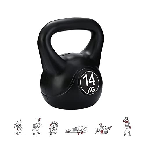 MAGIC SELECT 14 kg Kettlebell-Gewicht mit Ergonomischem Griff, Kettlebell-Hantel für Muskeltraining zu Hause und im Fitnessstudio. von MAGIC SELECT