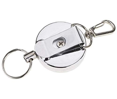 MAGICVOGEL 2 Stück JoJo Schlüsselanhänger mit Reißfest Schnur Ausweisjojo mit Kartenhalter ausziehbar Schlüsselband Schlüsselrolle mit Gürtelclip für Kartenhalter Schlüsselkarten von MAGICVOGEL