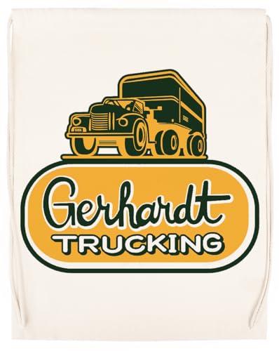 Gerhardt Trucking Unisex Sporttasche Beige Turnbeutel von MAGITONE