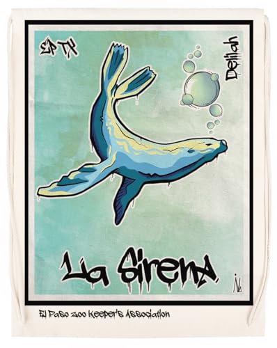 La Sirena The Mermaid Unisex Sporttasche Beige Turnbeutel von MAGITONE